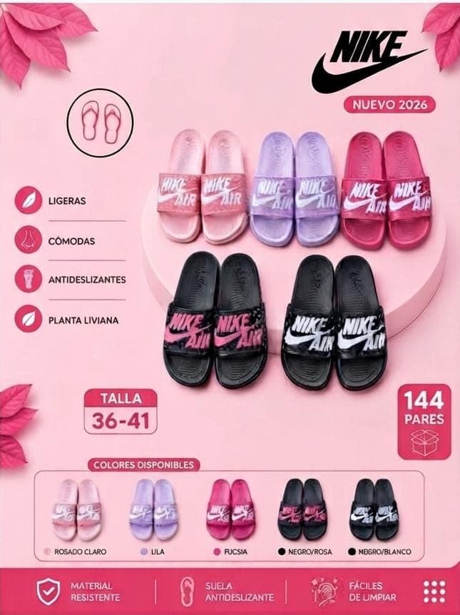 Ojotas Slide Nike Air con Relieve - imagen 1